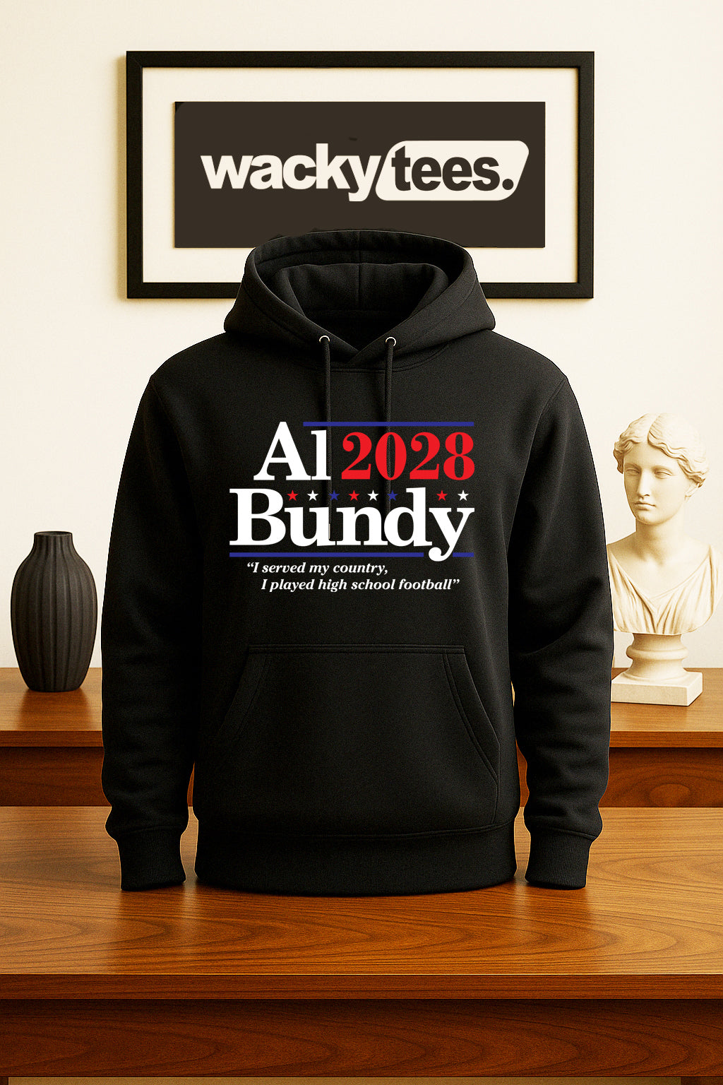 Al Bundy 2028 Campaign Parody Married with Children 80s 90s Graphic Tee Shirt