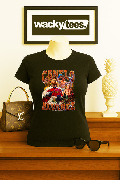 Canelo Alvarez Mexico Lighting Portrait Graphic Tee Shirt