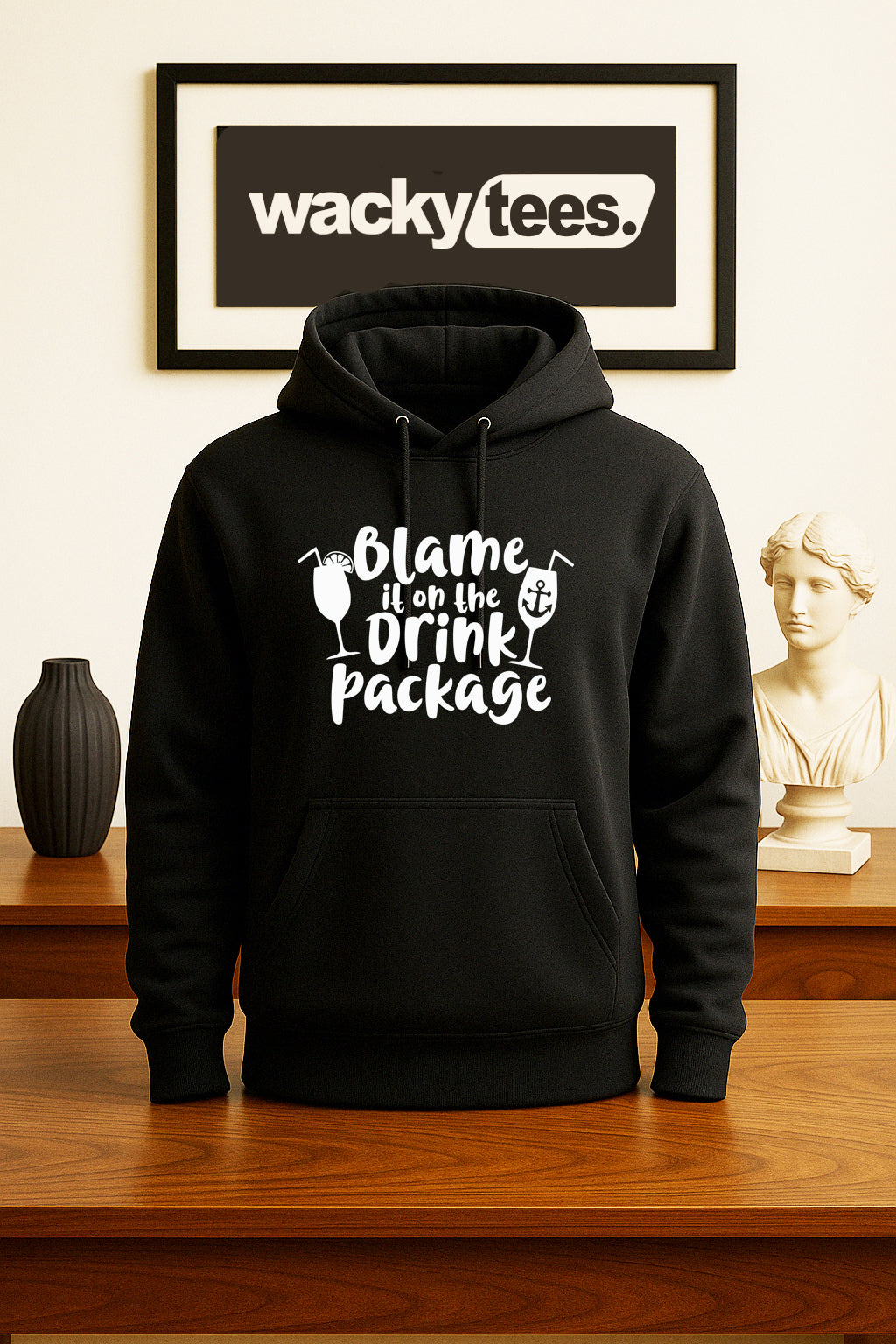 Blame It On The Drink Package Cruise Vacation Boozy Graphic Tee Shirt
