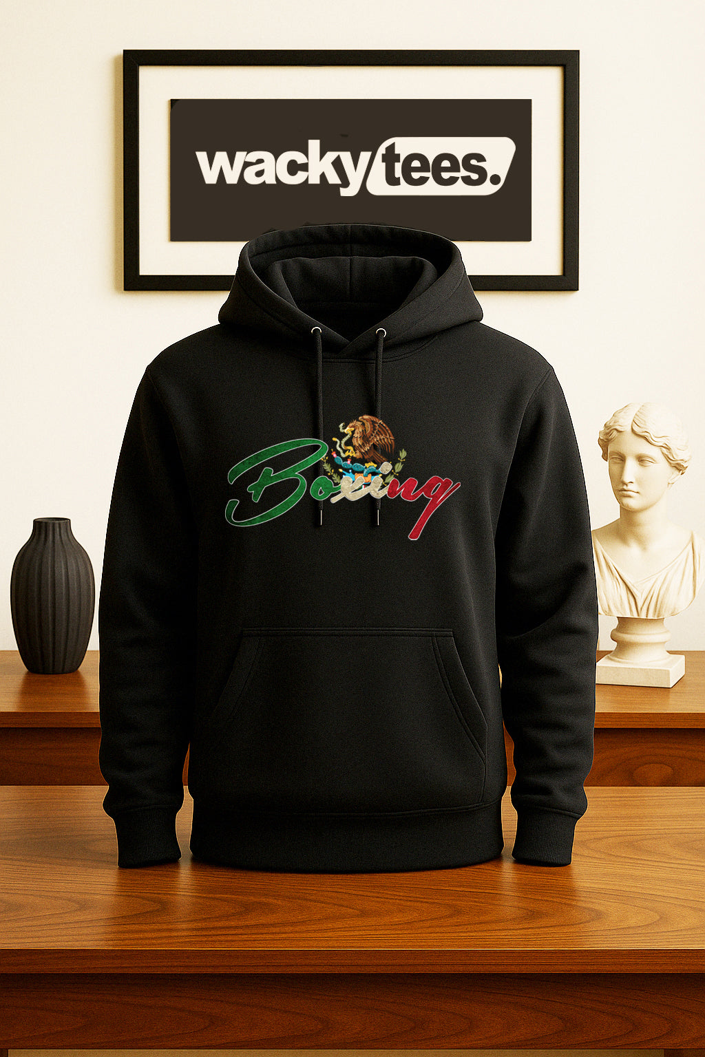 Boxing Mexico Mexican Flag Eagle Graphic Tee Shirt
