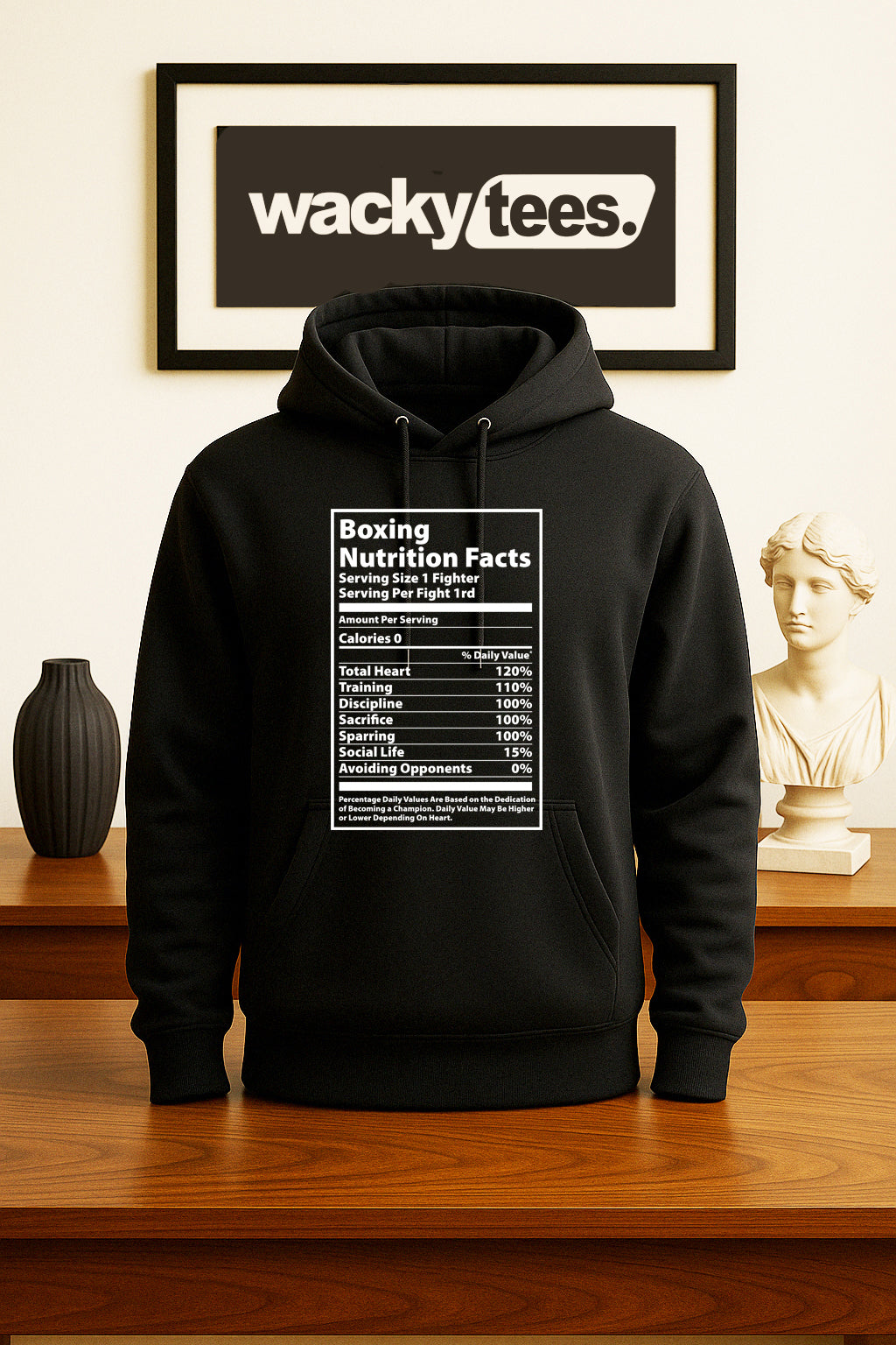 Boxing Boxer Nutrition Facts 1 Fighter Graphic Tee Shirt