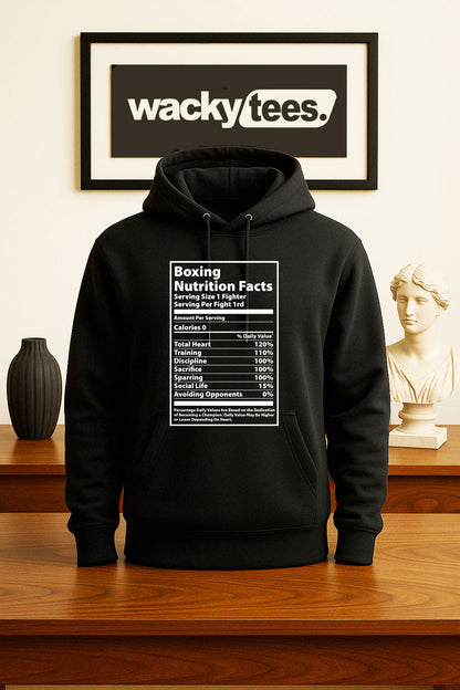 Boxing Boxer Nutrition Facts 1 Fighter Graphic Tee Shirt