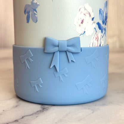 Light Blue Mini Bows Tumbler Boot -fits 20-40oz New!