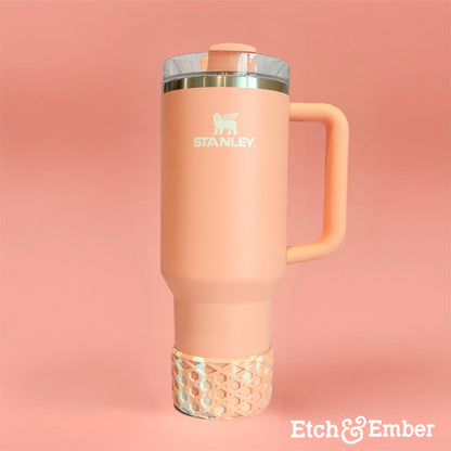 Peaches & Cream Waffle Tumbler Boot -Fall fits 20-40oz
