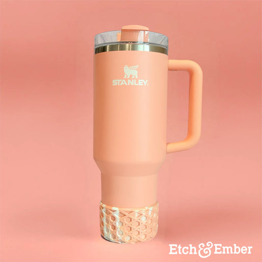 Peaches & Cream Waffle Tumbler Boot -Fall fits 20-40oz