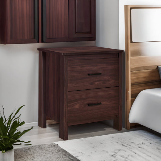 Dark brown nightstand