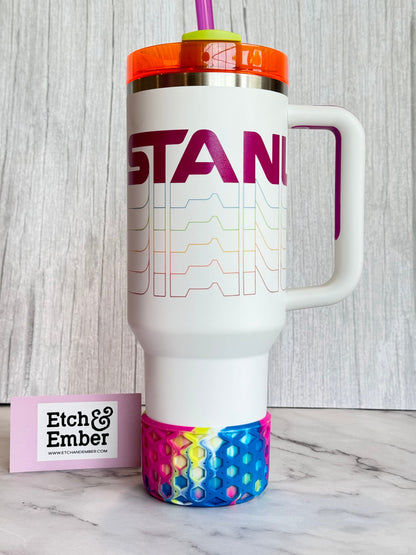 VIOLET REVERB REMIX WAFFLE Tumbler Boot -fits 20-40oz