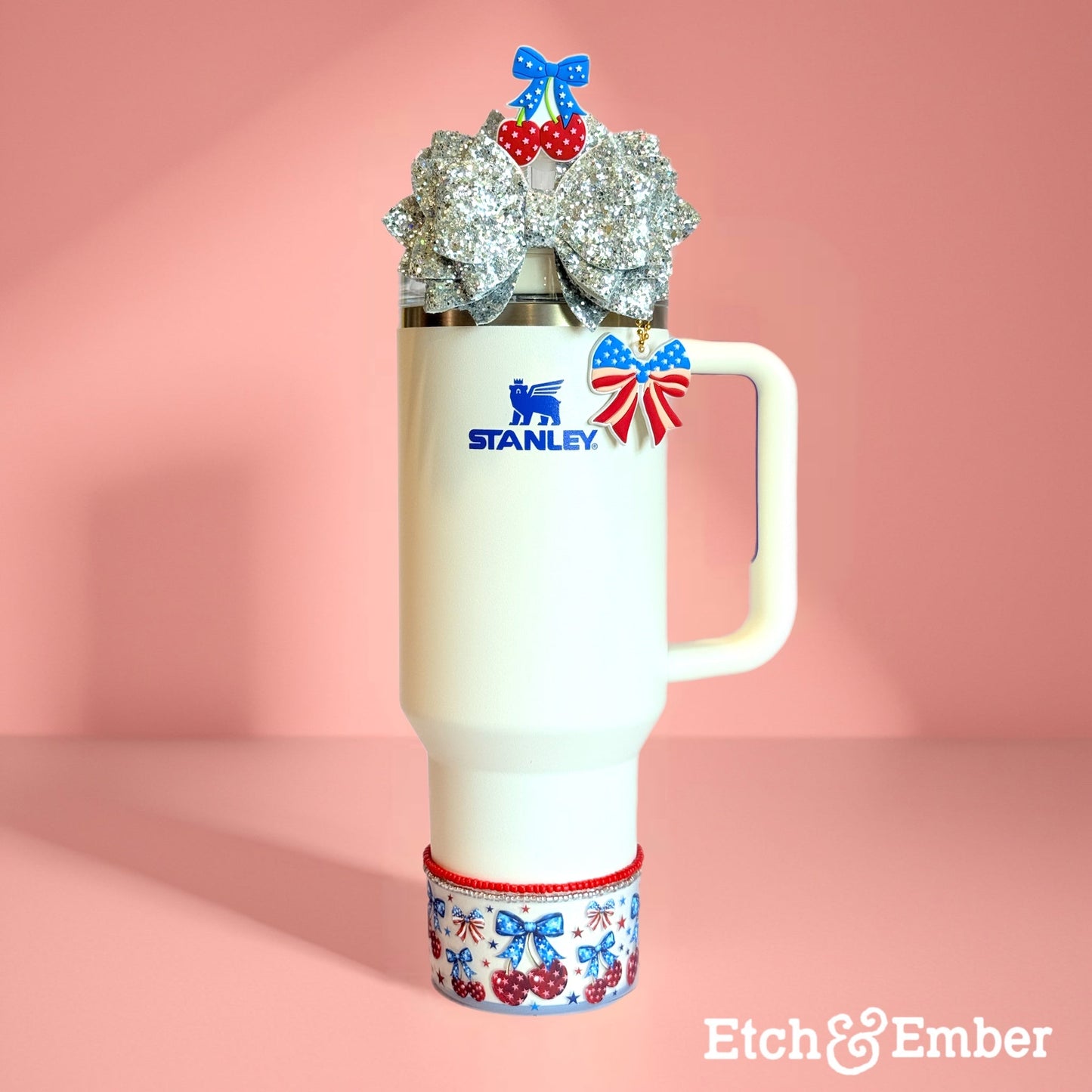 Star-Spangled Cherries Tumbler Boot -fits 20-40oz