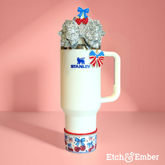 Star-Spangled Cherries Tumbler Boot -fits 20-40oz