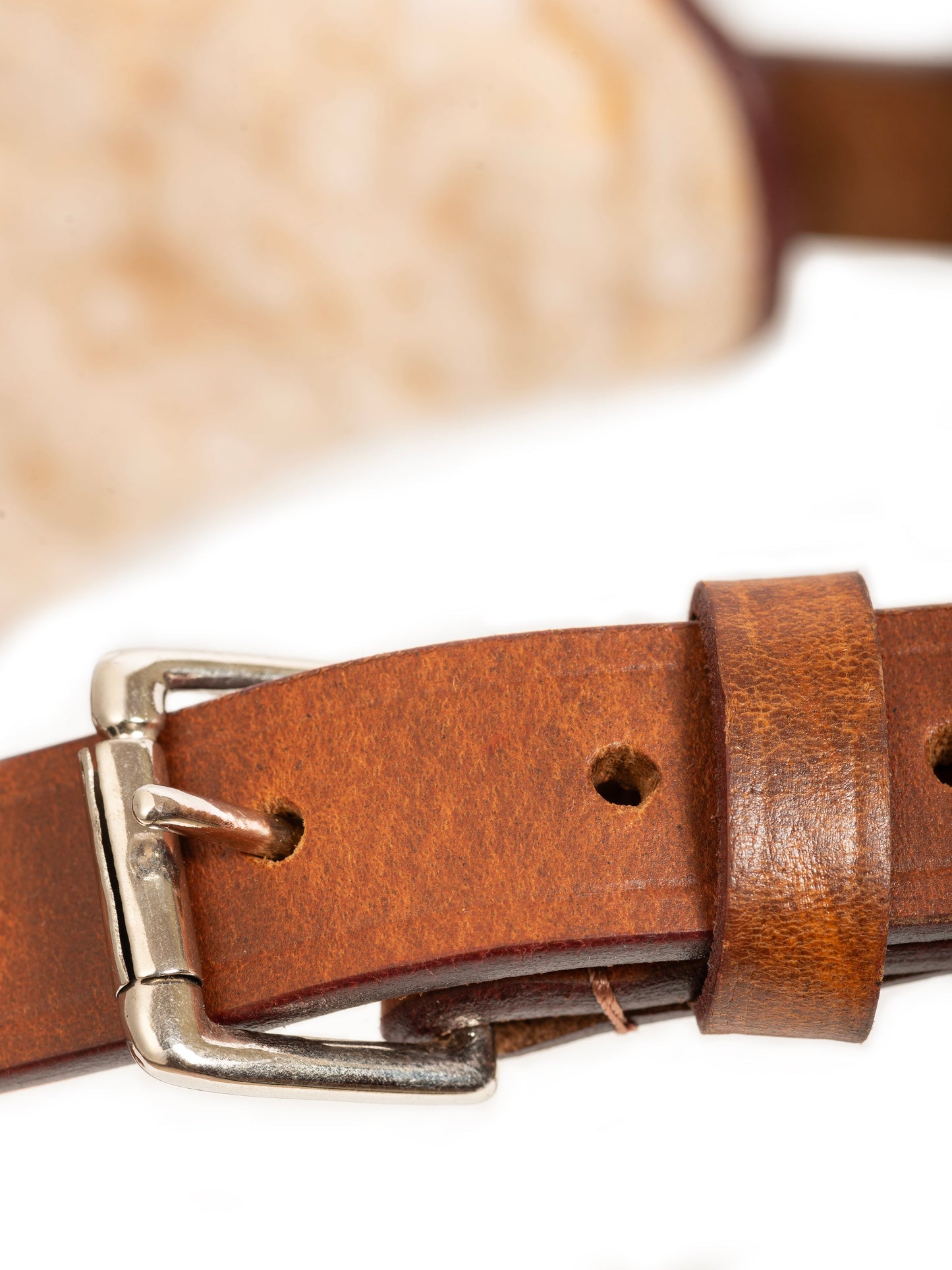 Tan Leather Dog Harness