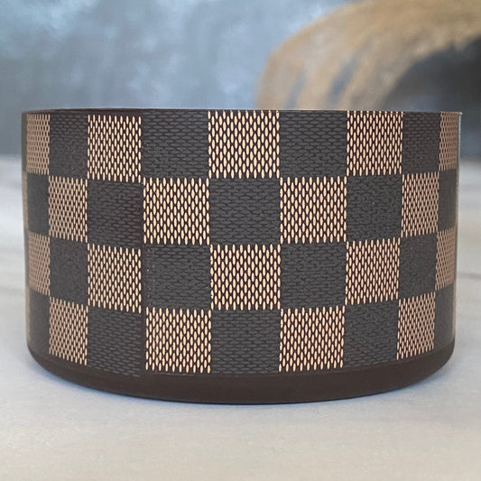 Brown Checkers Tumbler Boot -fits 20-40oz NEW!