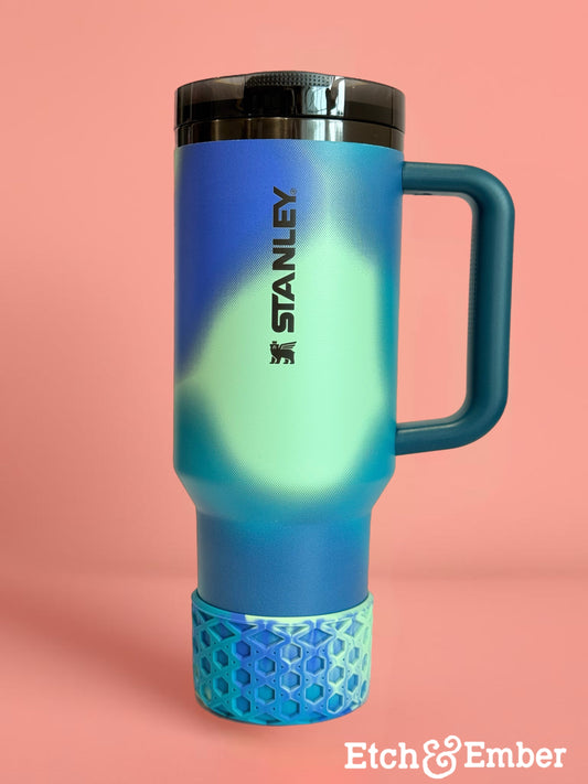 Coastal Teal WAFFLE Tumbler Boot -fits 20-40oz