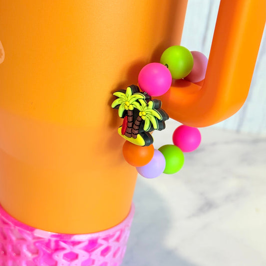 Tropical Vibes Handle Bracelet - Tumbler Handle Charm