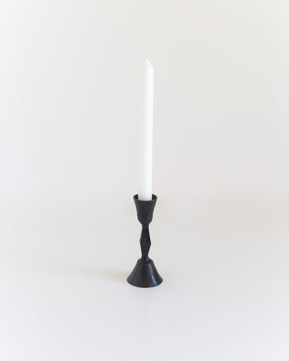 Low Diamond Hand-Forged Iron Candle Stand - Patrian Supply Co.