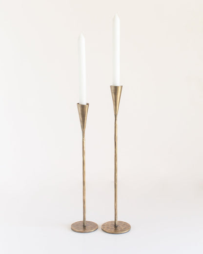 Phoenix Hand-Forged Iron Candle Stands | Set of 2 - Patrian Supply Co.