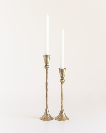 Gemini Hand-Forged Iron Candle Stands | Set of 2 - Patrian Supply Co.