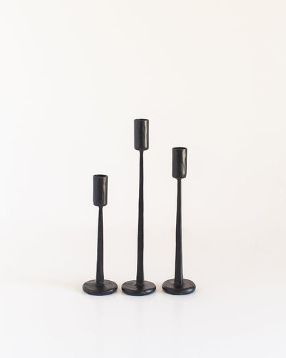 Dante Hand-Forged Iron Candle Stands | Set of 3 - Patrian Supply Co.