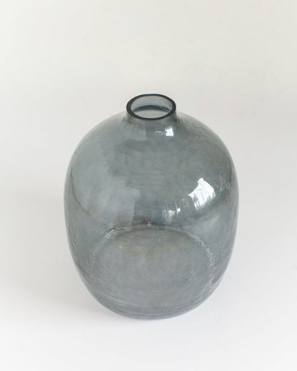 Handblown Hammered Glass Hebron Vase