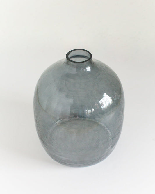 Handblown Hammered Glass Hebron Vase