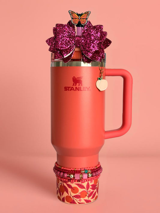 Coral Tangerine Tumbler Boot -fits 20-40oz