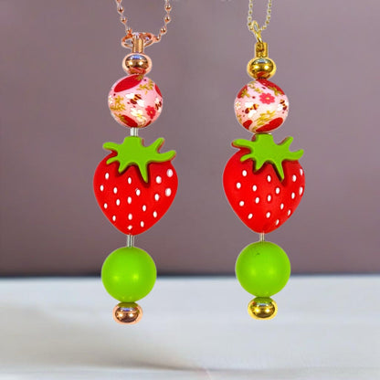 Strawberry Bar Charm - Tumbler Handle Charm