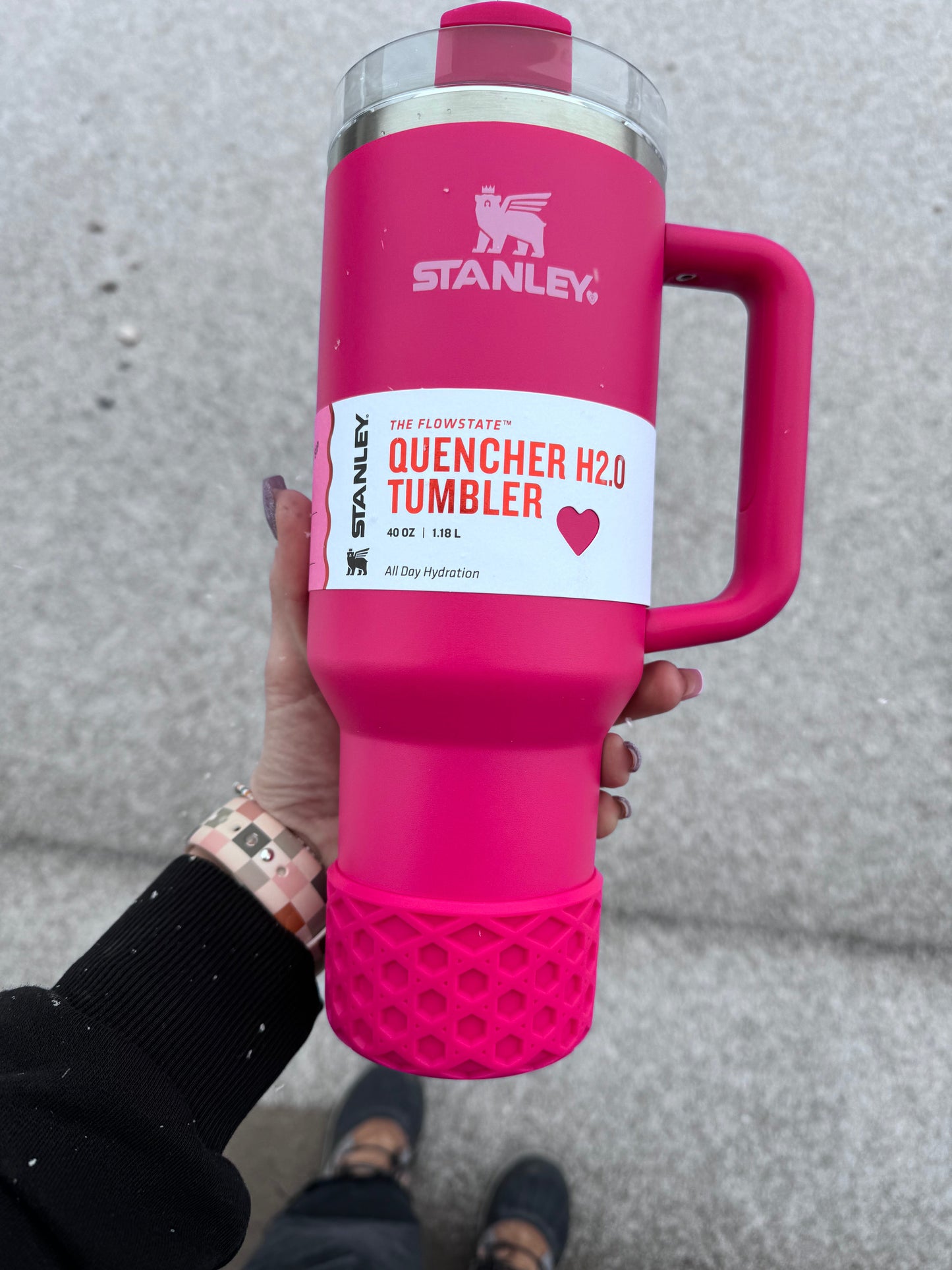 COSMO PINK WAFFLE Tumbler Boot -fits 20-40oz New!