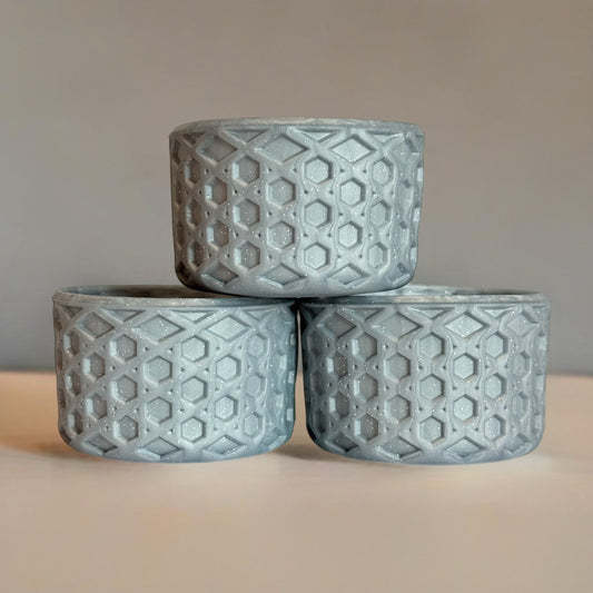 Silver Glitter Pearl WAFFLE Tumbler Boot -fits 20-40oz New!