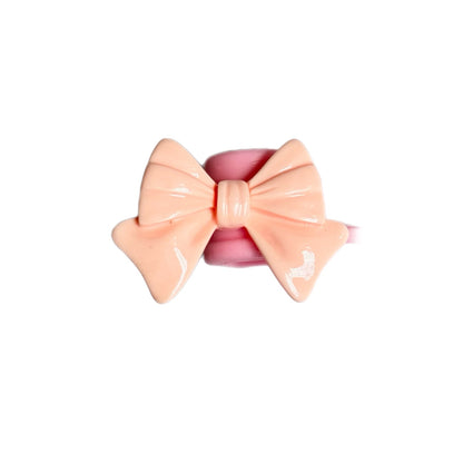 Girly Bow Straw Topper