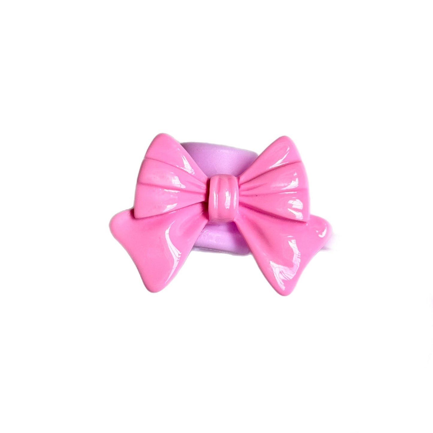 Girly Bow Straw Topper