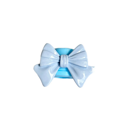 Girly Bow Straw Topper