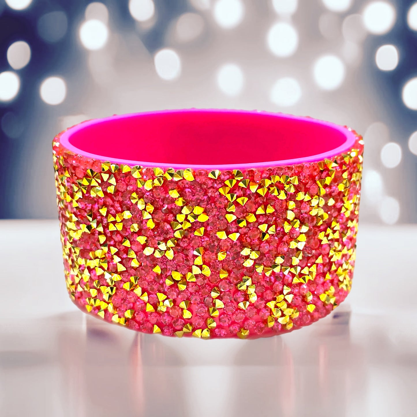 Pink Parade Druzy Tumbler Boot -fits 40oz New!