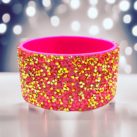 Pink Parade Druzy Tumbler Boot -fits 40oz New!