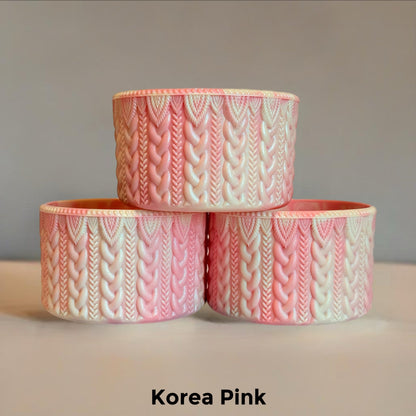 KOREA PINK MACRAME Tumbler Boot -fits 20-40oz