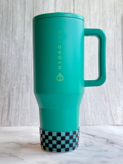 Clear Checkers Tumbler Boot -fits 20-40oz New!