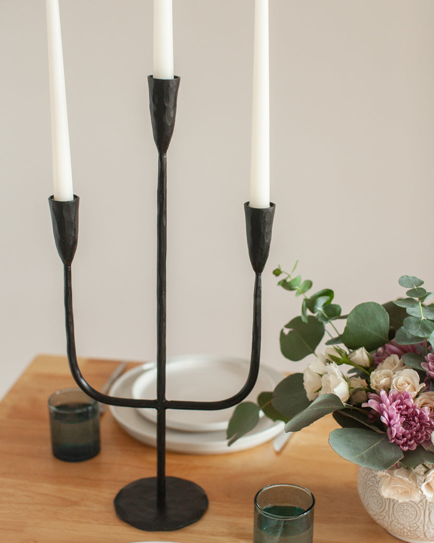 Hand-Forged Iron Candelabra - Patrian Supply Co.