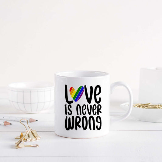 Love is Never Wrong Rainbow Heart