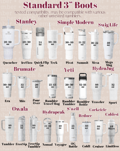 SUMMER FLORAL Stanley Tumbler Boot -fits 20-40oz