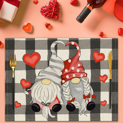 Valentines Day Placemats Set Of 4, 17x12.5 Inches