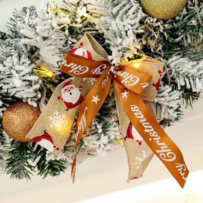 60cm Christmas Wreath with Glitter Balls & LED Lights - Patrian Supply Co.