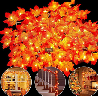 Simulation Maple Leaf Light String - Patrian Supply Co.