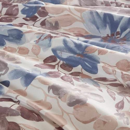 Floral Comforter Set With Bed Sheets Blue Queen - Patrian Supply Co.