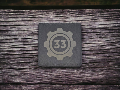 Wasteland Factions Slate Coaster Set (4pc) – Choose Your Allegiance
