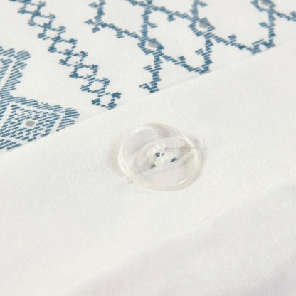 Full Queen Cotton Printed Duvet Cover Set With Chenille - Patrian Supply Co.