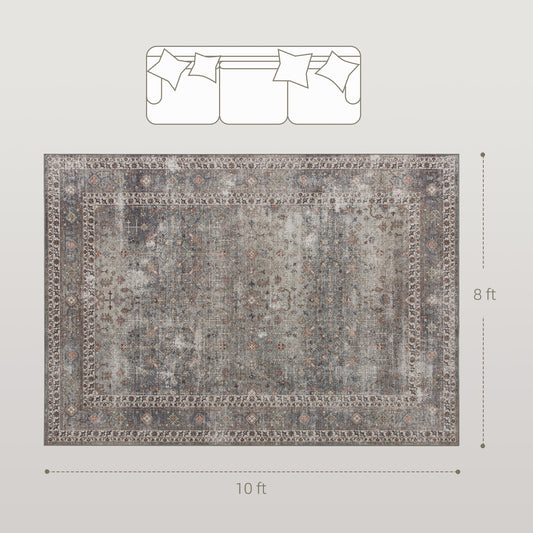 Machine Washable Area Rug 8x10