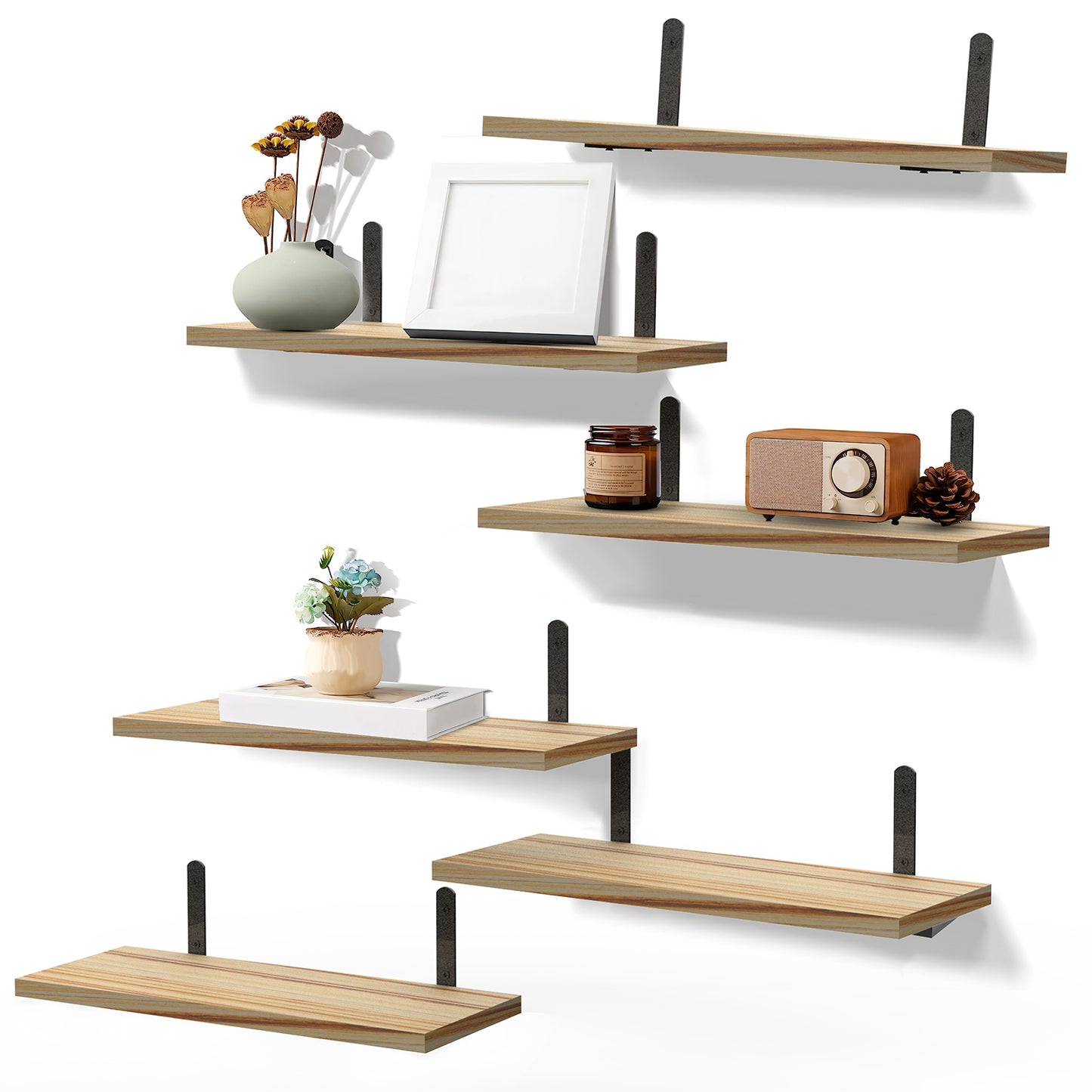 6 Sets Floating Shelves 15.74x5.74Inch
