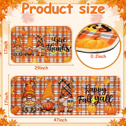 Fall Kitchen Mat Set Of 2 - Patrian Supply Co.