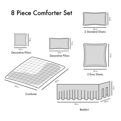 Queen 8 Piece Comforter Set - Patrian Supply Co.