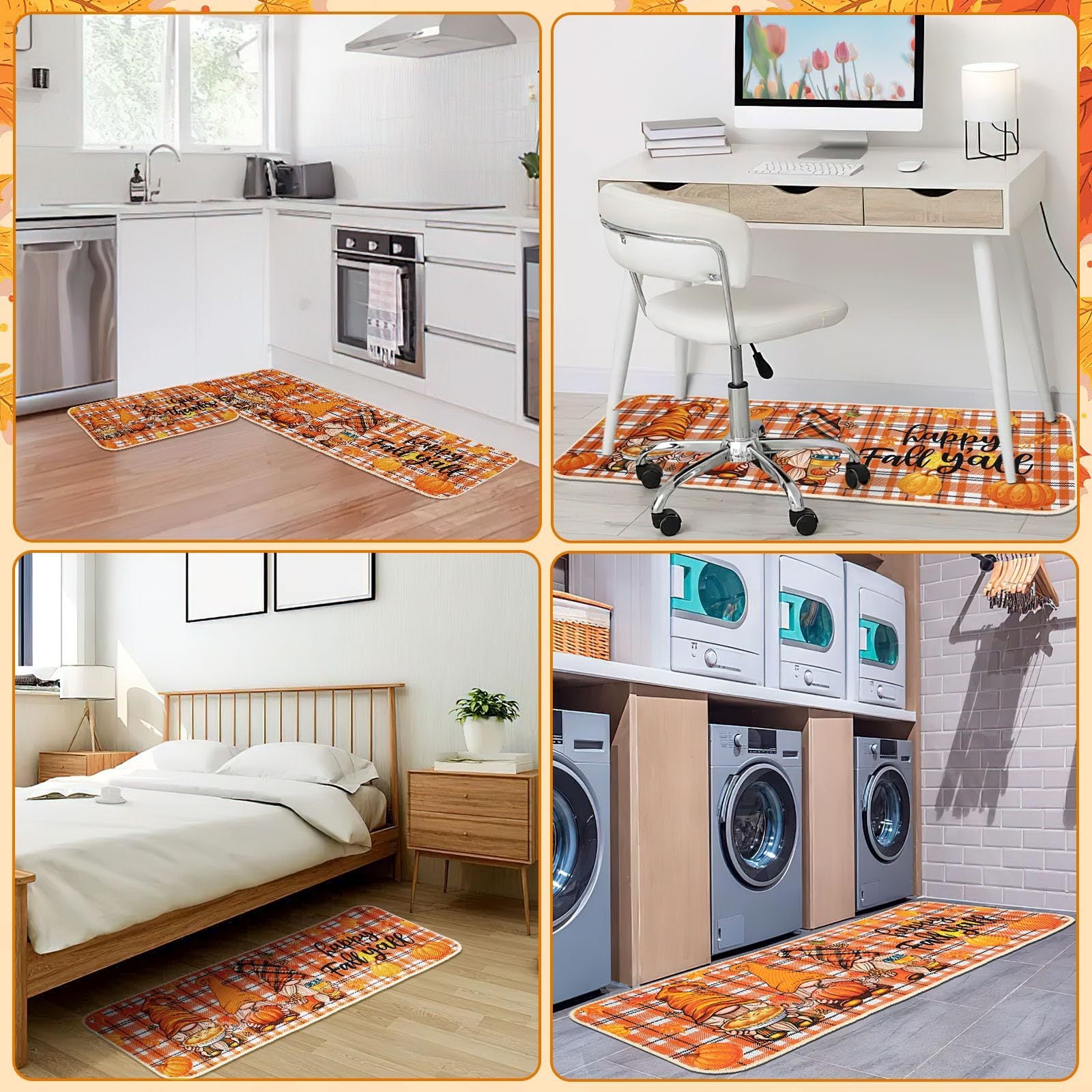 Fall Kitchen Mat Set Of 2 - Patrian Supply Co.