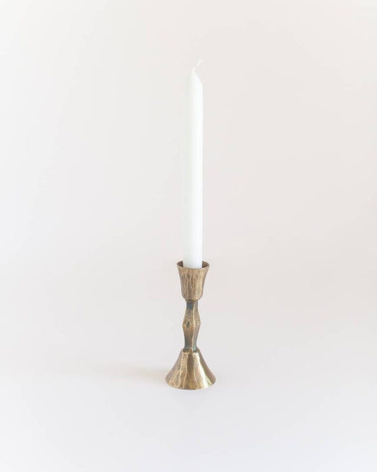 Low Diamond Hand-Forged Iron Candle Stand - Patrian Supply Co.