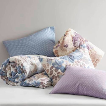 Floral Comforter Set With Bed Sheets Blue Queen - Patrian Supply Co.
